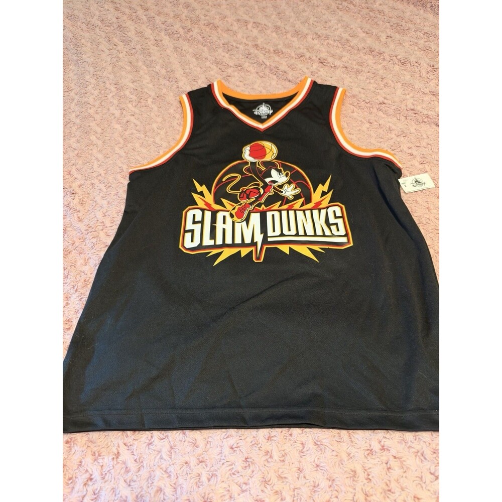 Disney Mickey Mouse Slam Dunks Basketball Jersey 28 Adult Small